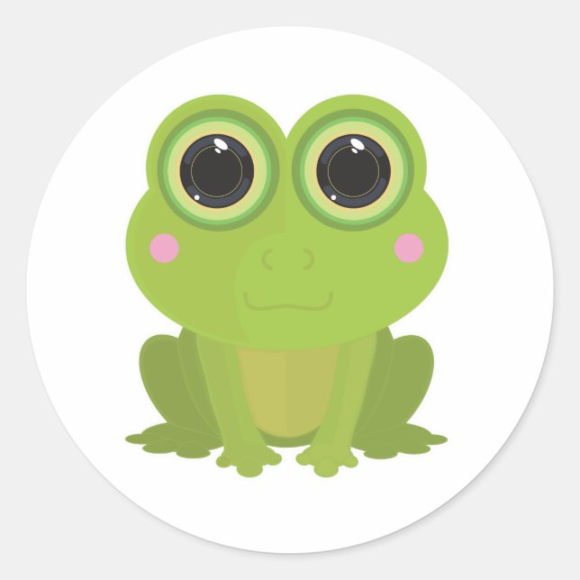 Frog Classic Round Sticker (Front)
