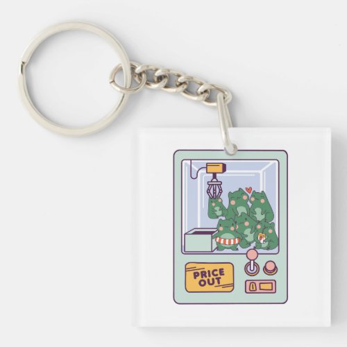 FROG CLAW MACHINE GAME KEYCHAIN