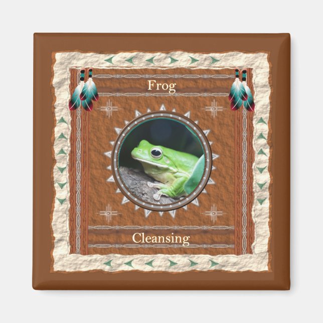 Frog Cleansing Energy Magnet (Front)