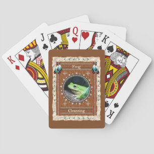 Frog Cleansing Energy Poker Cards