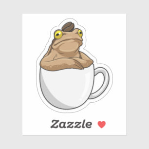 Frog Coffee Coffee bean Sticker