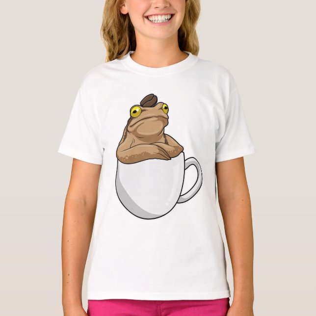 Frog Coffee Coffee bean T-Shirt (Front)