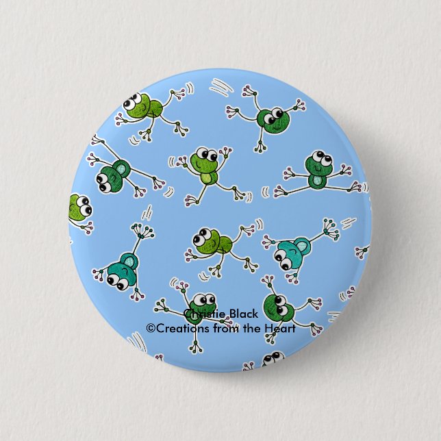 Frog Collage Button (Front)