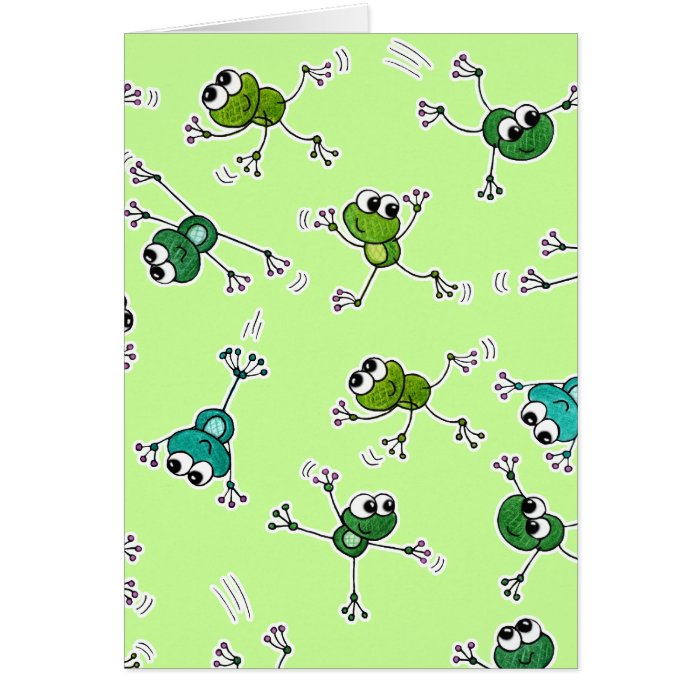 Frog Collage Card