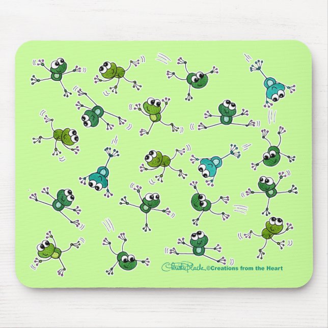 Frog Collage Mouse Pad (Front)