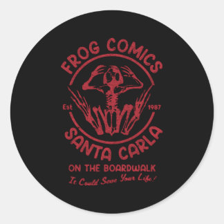 Frog Comics Santa Carla On The Boardwalk Classic Round Sticker