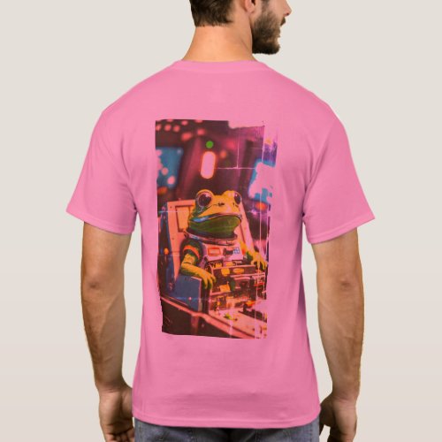 Frog Commander Steers Cosmic Journey T_Shirt