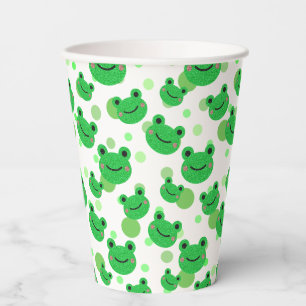 Frog Confetti Kids Birthday Party Paper Cups