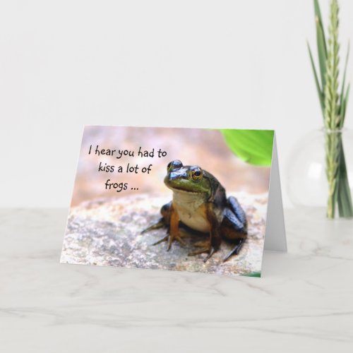 Frog congratulations card