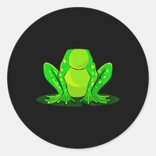 Frog Costume Halloween Green Toad Kids Men Women B Classic Round Sticker