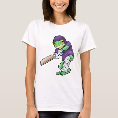Frog Cricket Cricket bat Sports T-Shirt