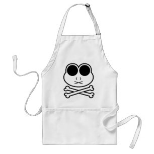 Frog Cross Bone Adult Apron