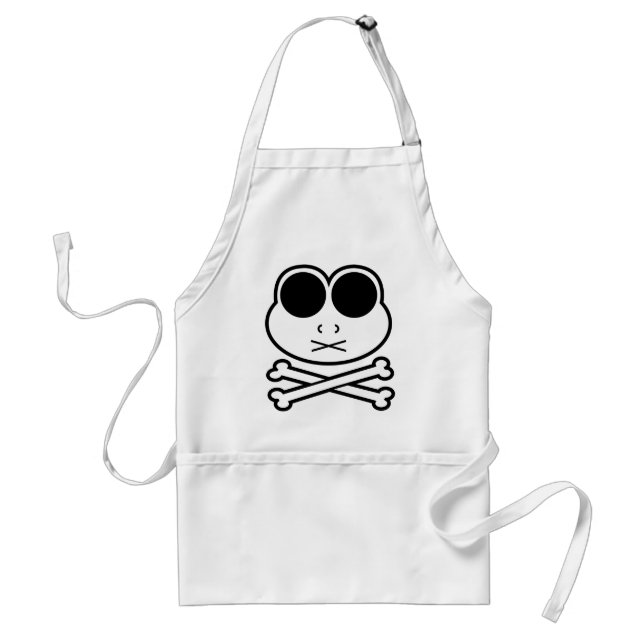 Frog Cross Bone Adult Apron (Front)