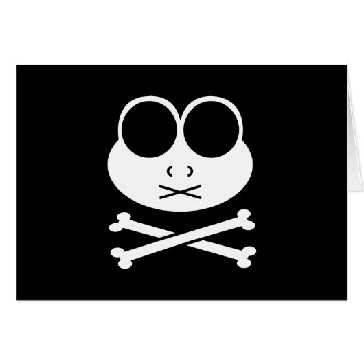 Frog Cross Bone Cards (Front Horizontal)
