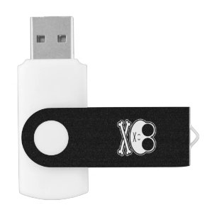 Frog Cross Bone - Cutout Flash Drive