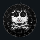 Frog Cross Bone  Dart Board<br><div class="desc">Original vector art of a frog cross bone.</div>