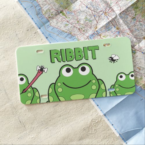 Frog Custom License Plate