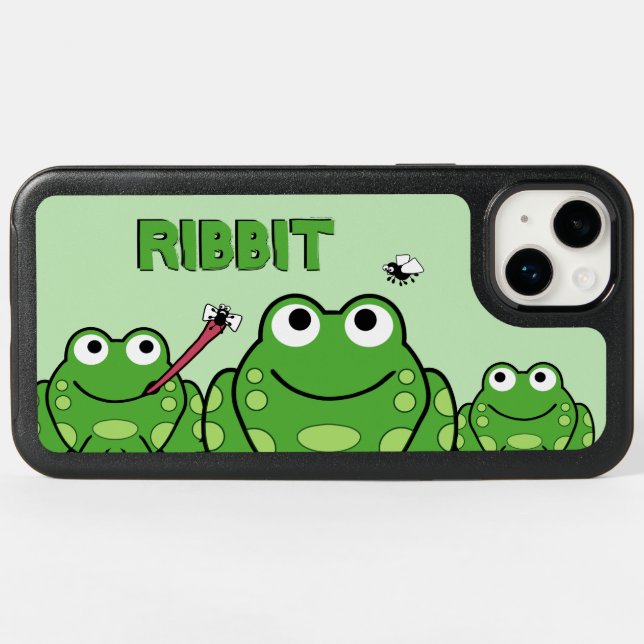 Frog Custom Otterbox iPhone Case (Back Horizontal)