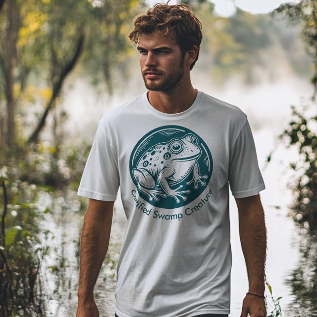 Frog Custom Text Certified Swamp Creature T-Shirt (Creator Uploaded)