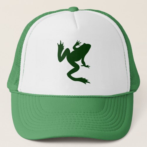 Frog Dark Green Silhouette Trucker Hat