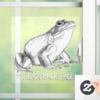 Bullfrog Art Shirts Frog Gifts & Bullfrog Decor' Sticker