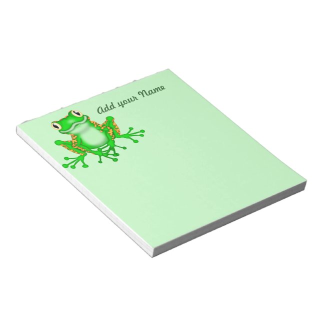Frog design gifts for Frog Collectors Notepads (Angled)