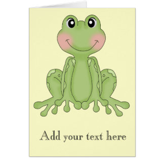 Frog design Notecards for Frog Collectors Cards