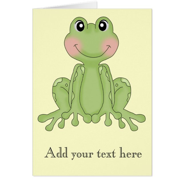 Frog design Notecards for Frog Collectors Cards (Front)