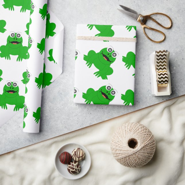 Frog Design Wrapping Paper (Crafts)