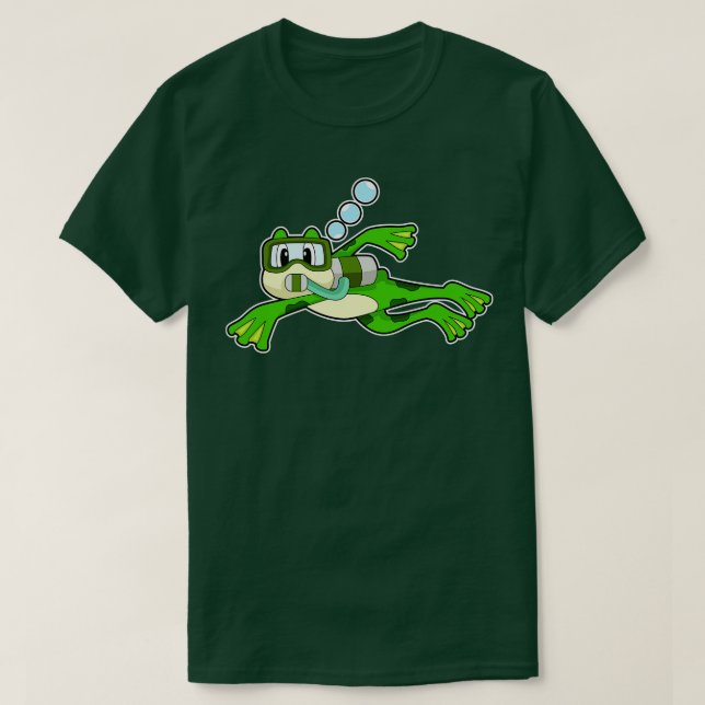 Frog Diver Oxygen bottle T-Shirt (Design Front)