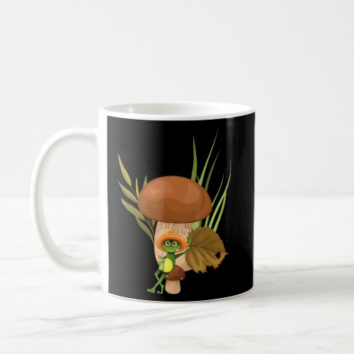 Frog Drinking Tea On Mushroom With A Mexican Sombr Coffee Mug