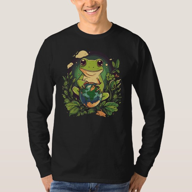 Frog Earth Day T-Shirt (Front)