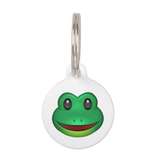 Frog _ Emoji Pet Name Tag