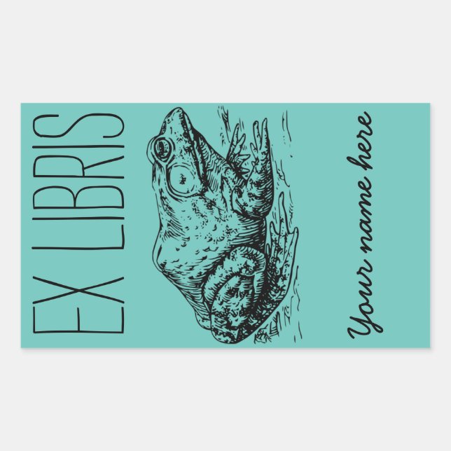 Frog Ex Libris Bookplate (Front)