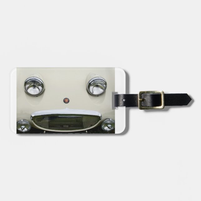 "Frog Eyed" Austin Sprite Luggage Tag (Front Horizontal)