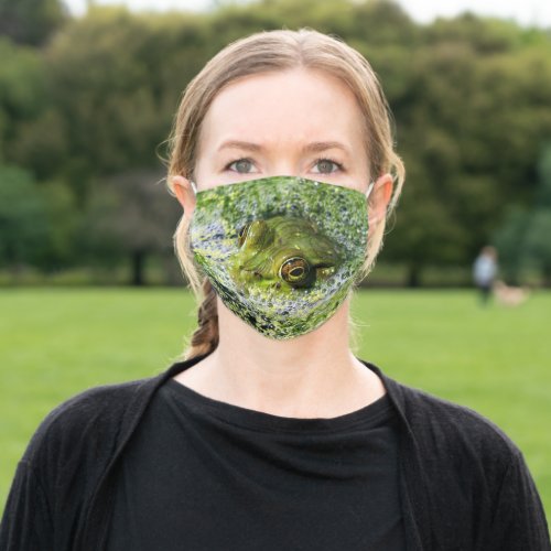 Frog Eyes in the Hudson Valley Adult Cloth Face Mask