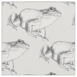 Frog Fabric Bullfrog Art Pattern Fabrics