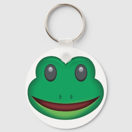 Frog Face Emoji Keychain