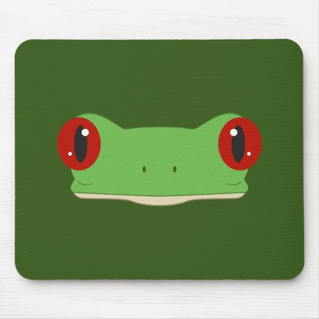 Frog Face Mouse Pad (Front)