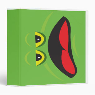 frog face notebook 3 ring binder