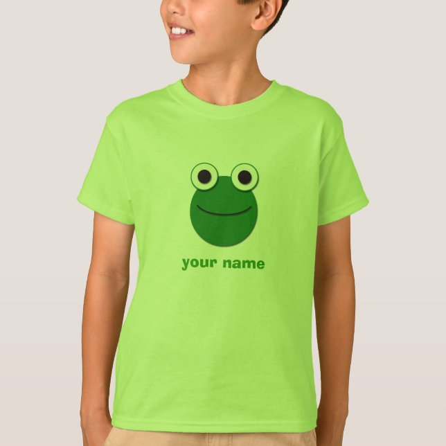Frog Face Personalized T-Shirt (Front)