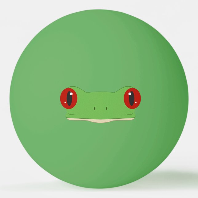 Frog Face Ping Pong Ball (Front)
