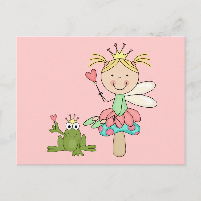 Frog Fairy - Blond T-shirts and Gifts Postcard (Front)