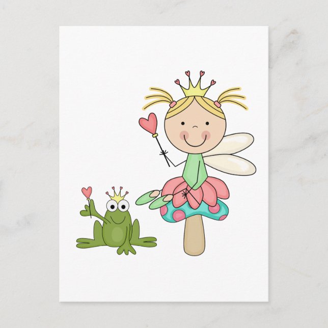 Frog Fairy - Blond T-shirts and Gifts Postcard (Front)