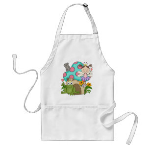 Frog Fairy Toadstool House Tshirts and Gifts Adult Apron