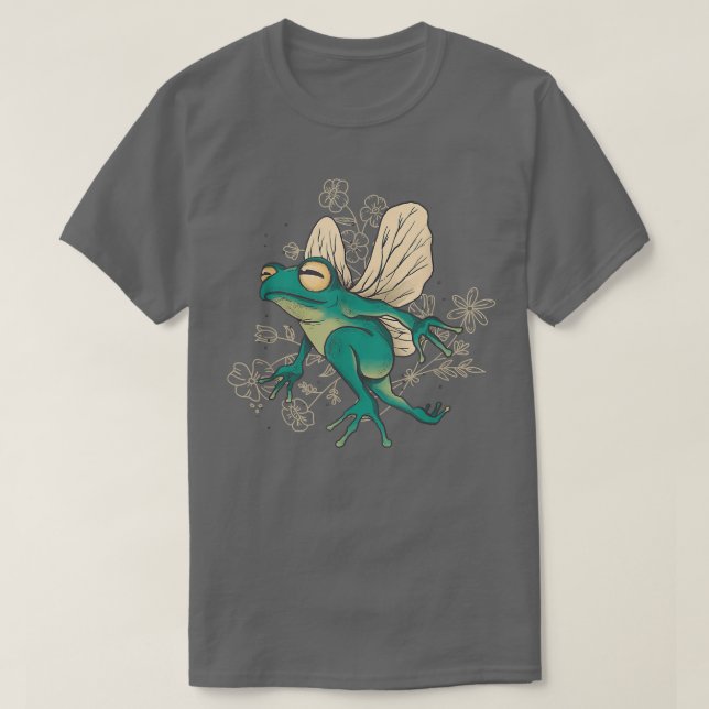 Frog  Fairy With Wings  T-Shirt (Design Front)