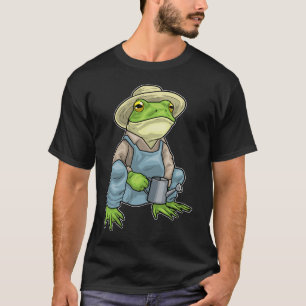 Frog Farmer Watering can Farm T-Shirt