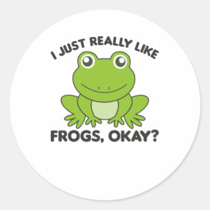 Frog Favorite Animal Sweet Frogs For Animal Lover Classic Round Sticker