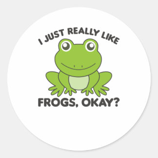 Frog Favorite Animal Sweet Frogs For Animal Lover Classic Round Sticker
