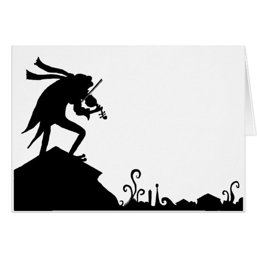 Frog Fiddler on the Roof Cards (Front Horizontal)
